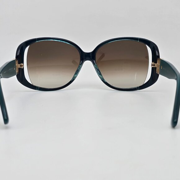 Kate Spade Skylar Deep Teal Frame Brown Gradient Lens Semi Rimless Sunglasses main image 8